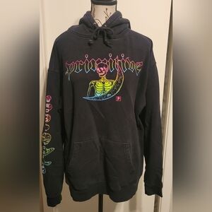 Primitive Signs Black Mens Hoodie Sz Large